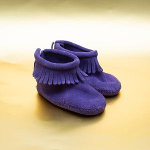 Purple Suede Minnetonka Moccasins